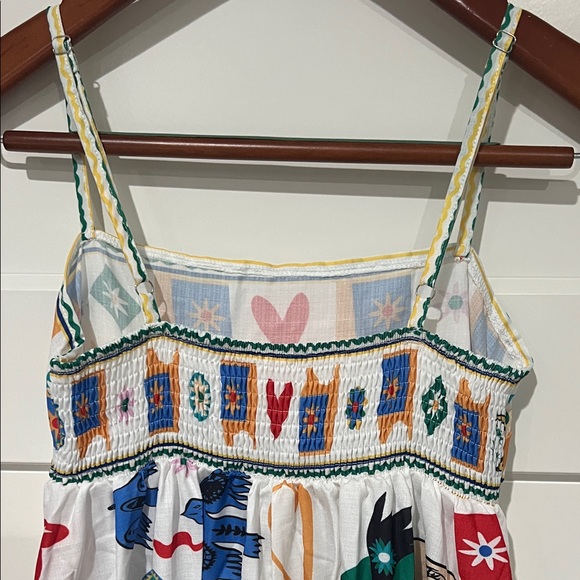 ALEMAIS SOLEIL SUNDRESS PRINT Maxi Dress Sz M - Picture 7 of 10